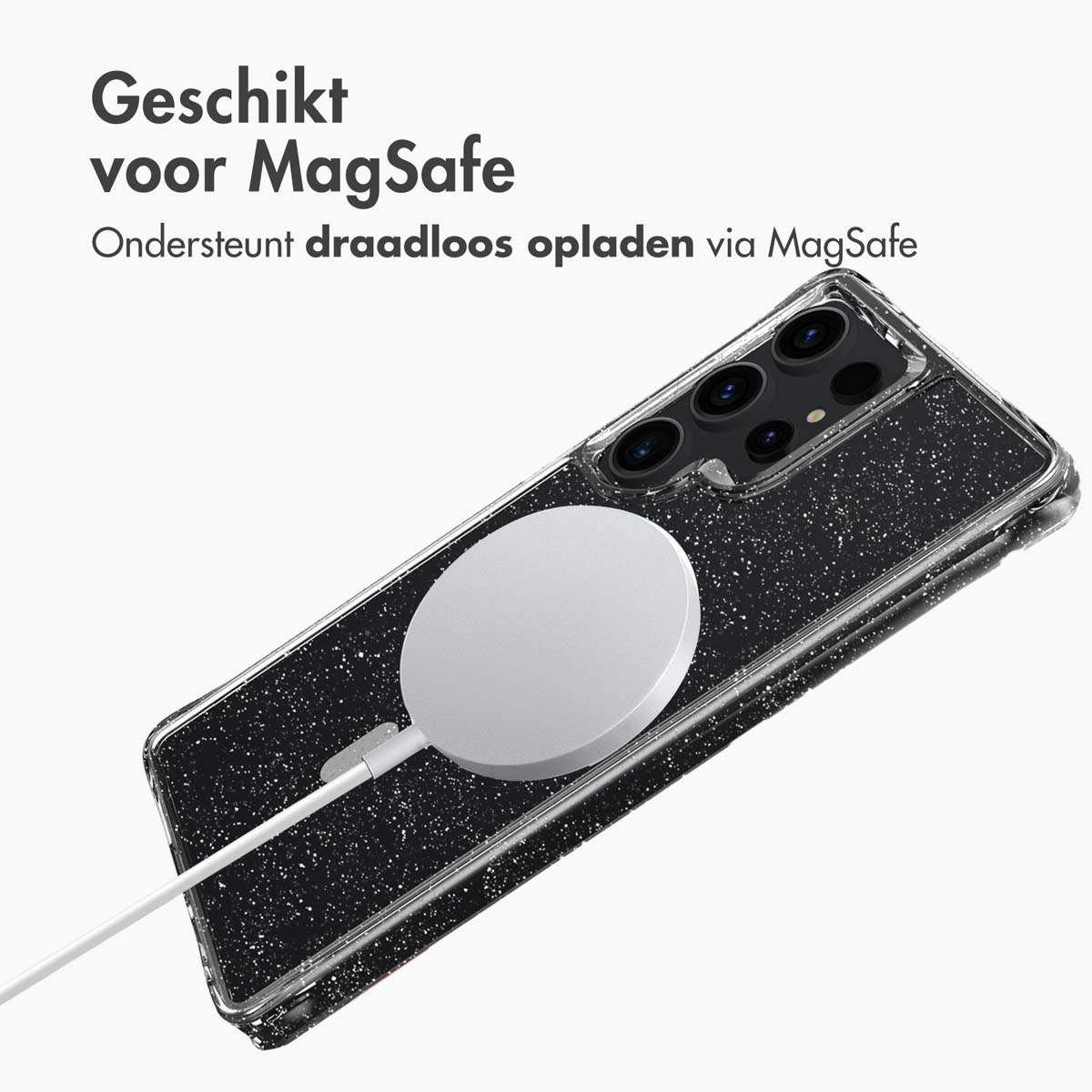 IMOSHION Coque arrière compatible avec Samsung Galaxy S25 Ultra Étui de Téléphone voor Samsung Samsung Galaxy S25 Ultra Argent