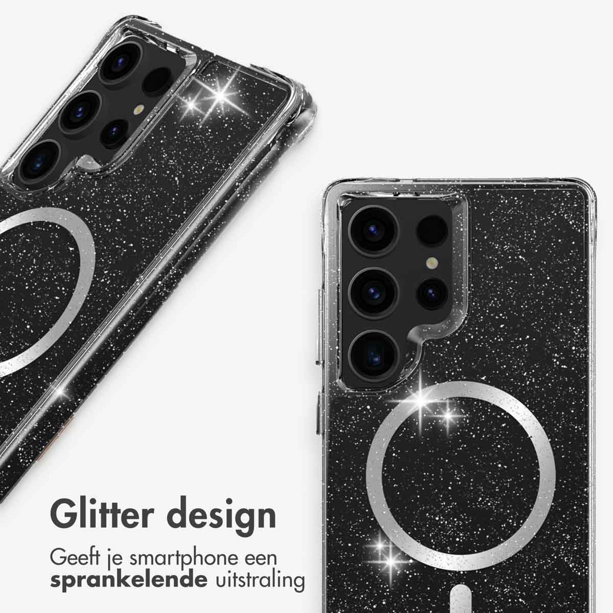 IMOSHION Coque arrière compatible avec Samsung Galaxy S25 Ultra Étui de Téléphone voor Samsung Samsung Galaxy S25 Ultra Argent