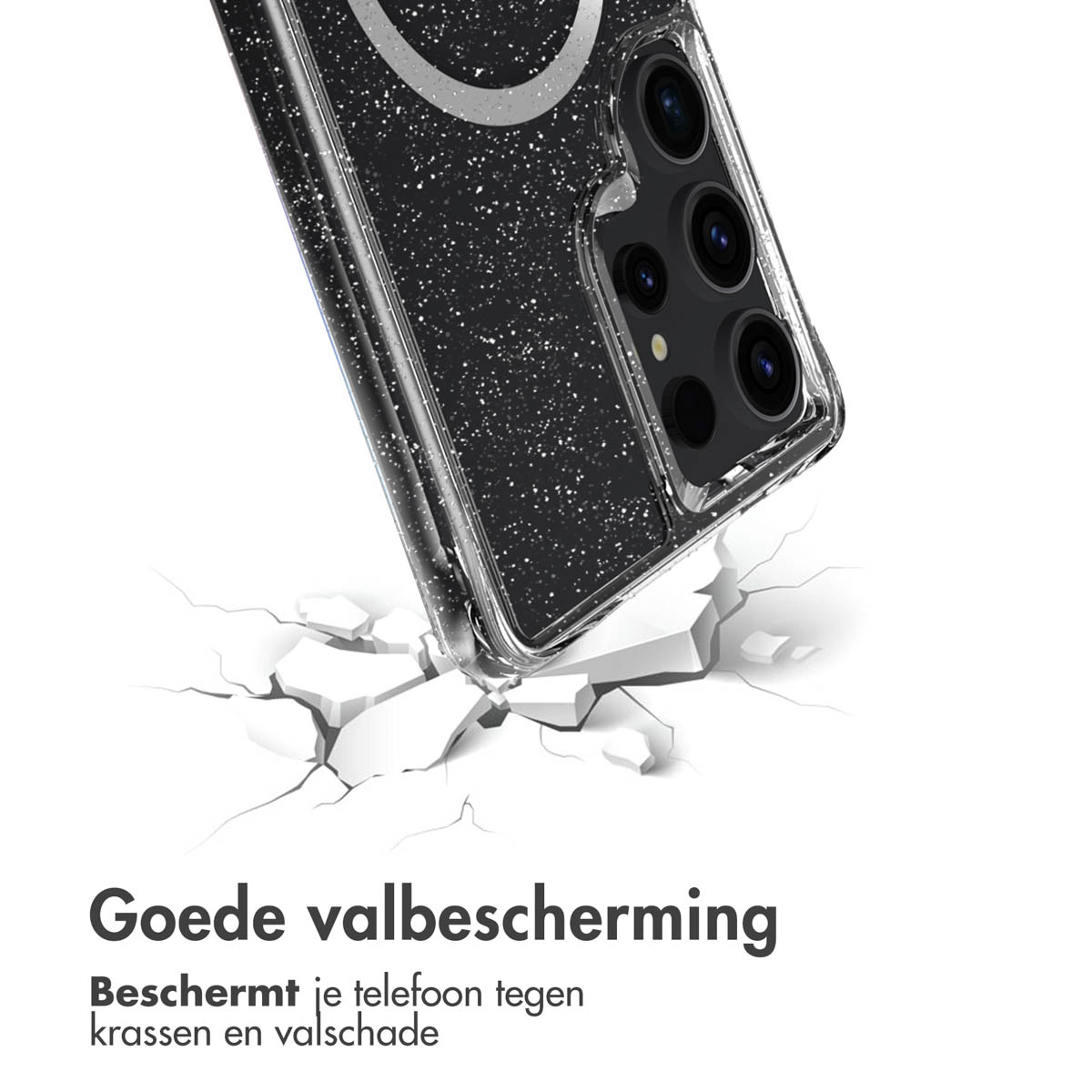 IMOSHION Coque arrière compatible avec Samsung Galaxy S25 Ultra Étui de Téléphone voor Samsung Samsung Galaxy S25 Ultra Argent