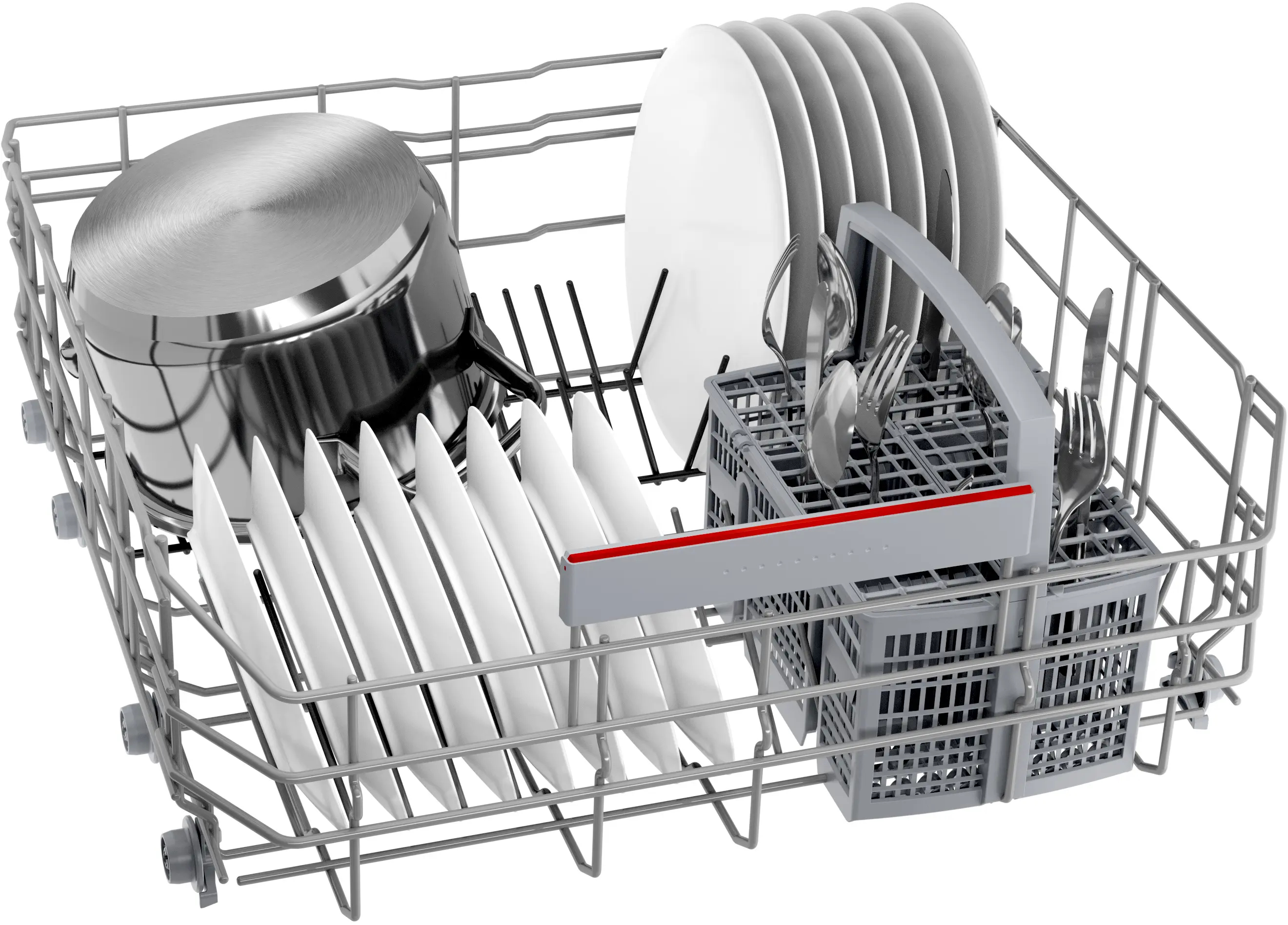 BOSCH SMU4EAS28E Serie 4 Lavastoviglie (possibilità di collocazione sottopiano (Cestello posate, 598 mm larghezza, 42 dB(A), A)