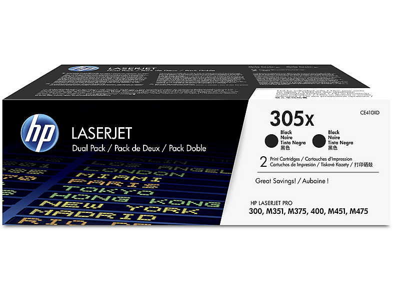 Originale HP 2 Pz. Originali Di Ad Alta Capacità Laserjet 305X Nero