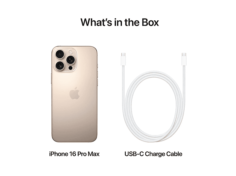 APPLE iPhone 16 Pro Max | 256 GB Zand 5G | MediaMarkt
