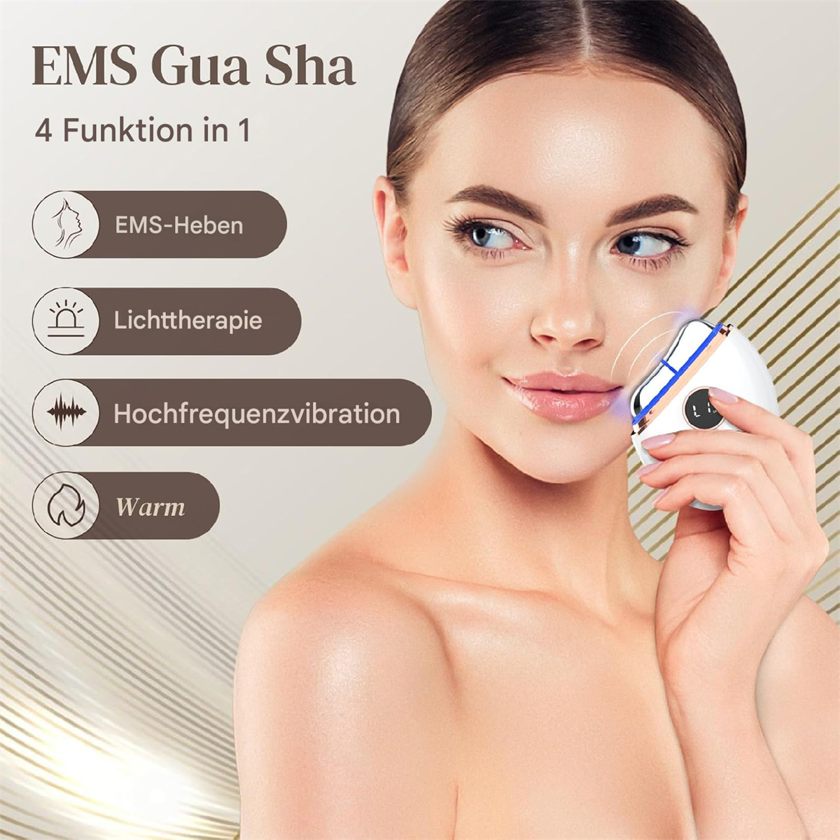 WHIQUTEY Gesichtsmassage,mit Vibration & Wrme Multigroomer Rosa |  MediaMarkt