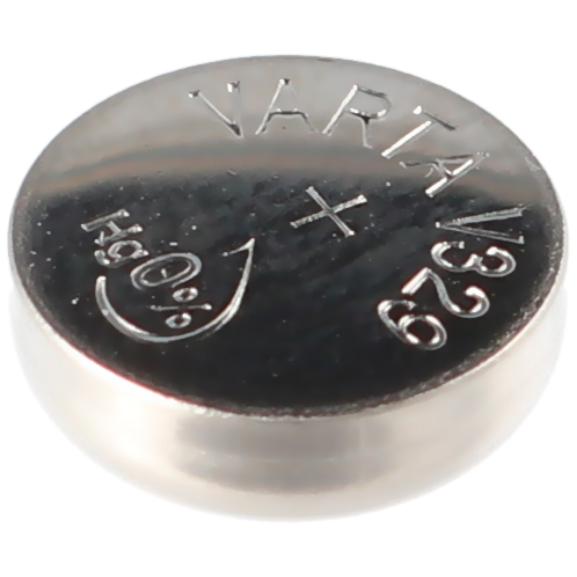 A VARTA battery cell with text and a plus sign.