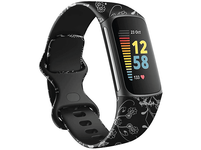 CINTURINO SMARTWATCH INF 309685 per Fitbit Charge 5/6 Nero+Rosso