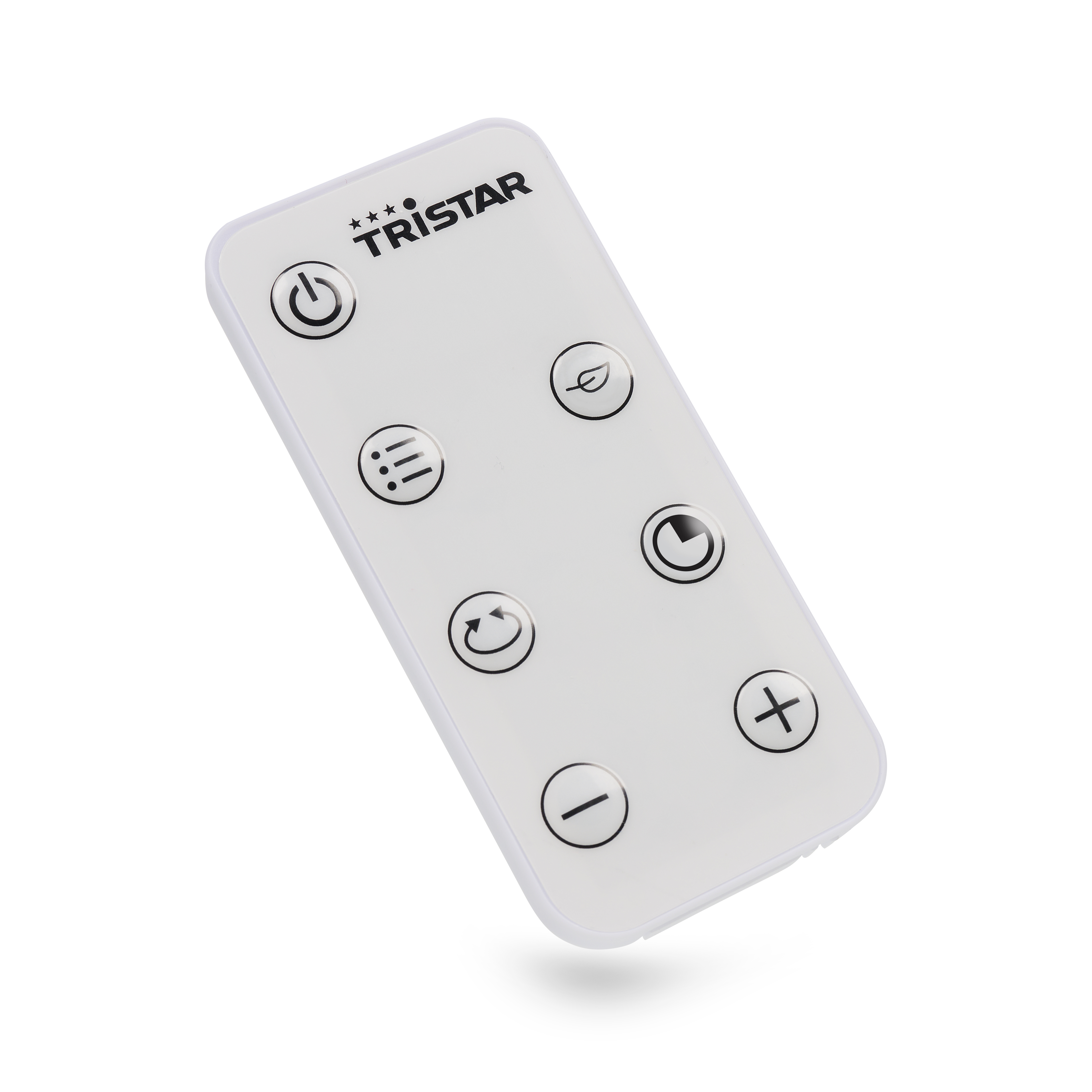 Biały pilot z wieloma przyciskami.