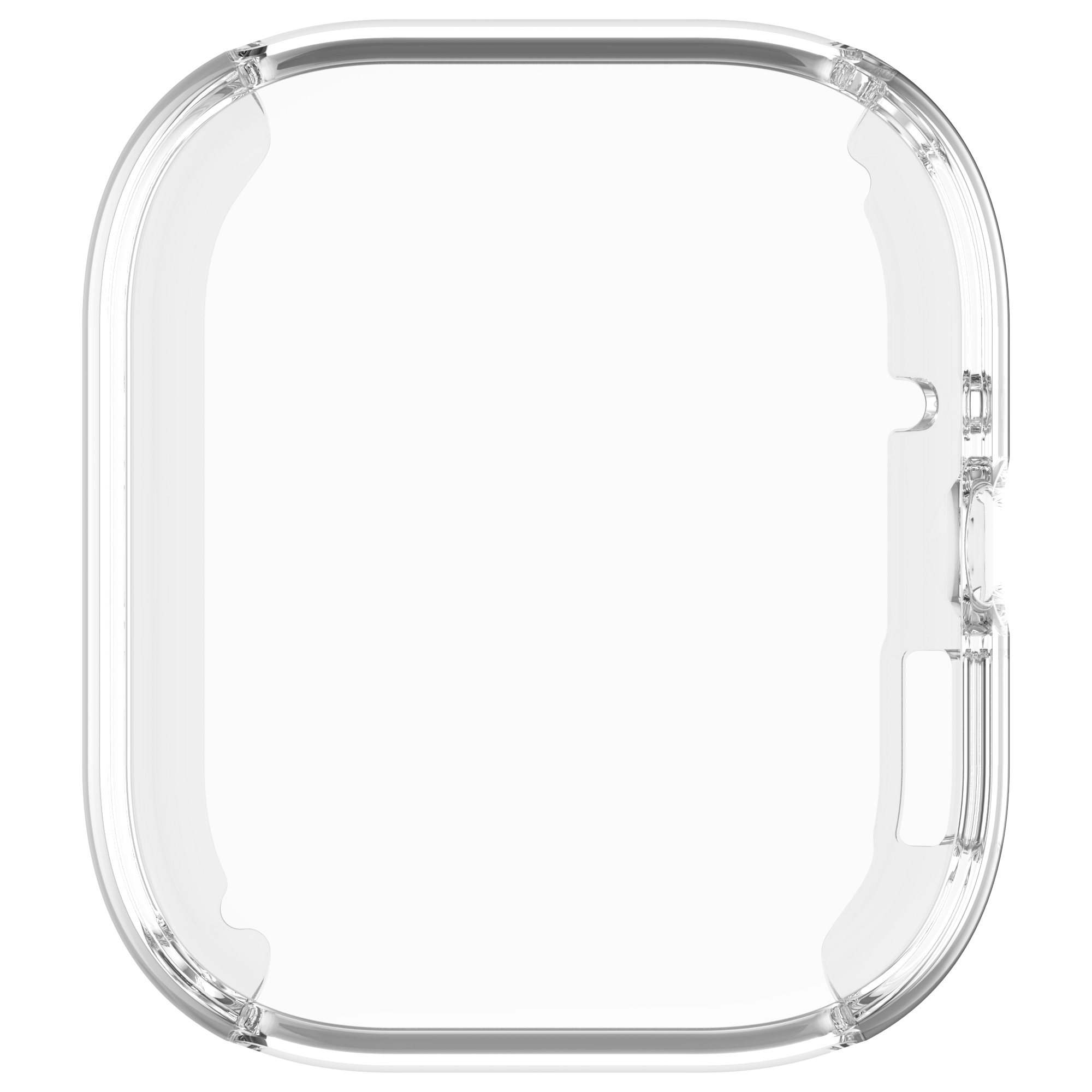 Custodia trasparente, cover protettiva per uno smartwatch.