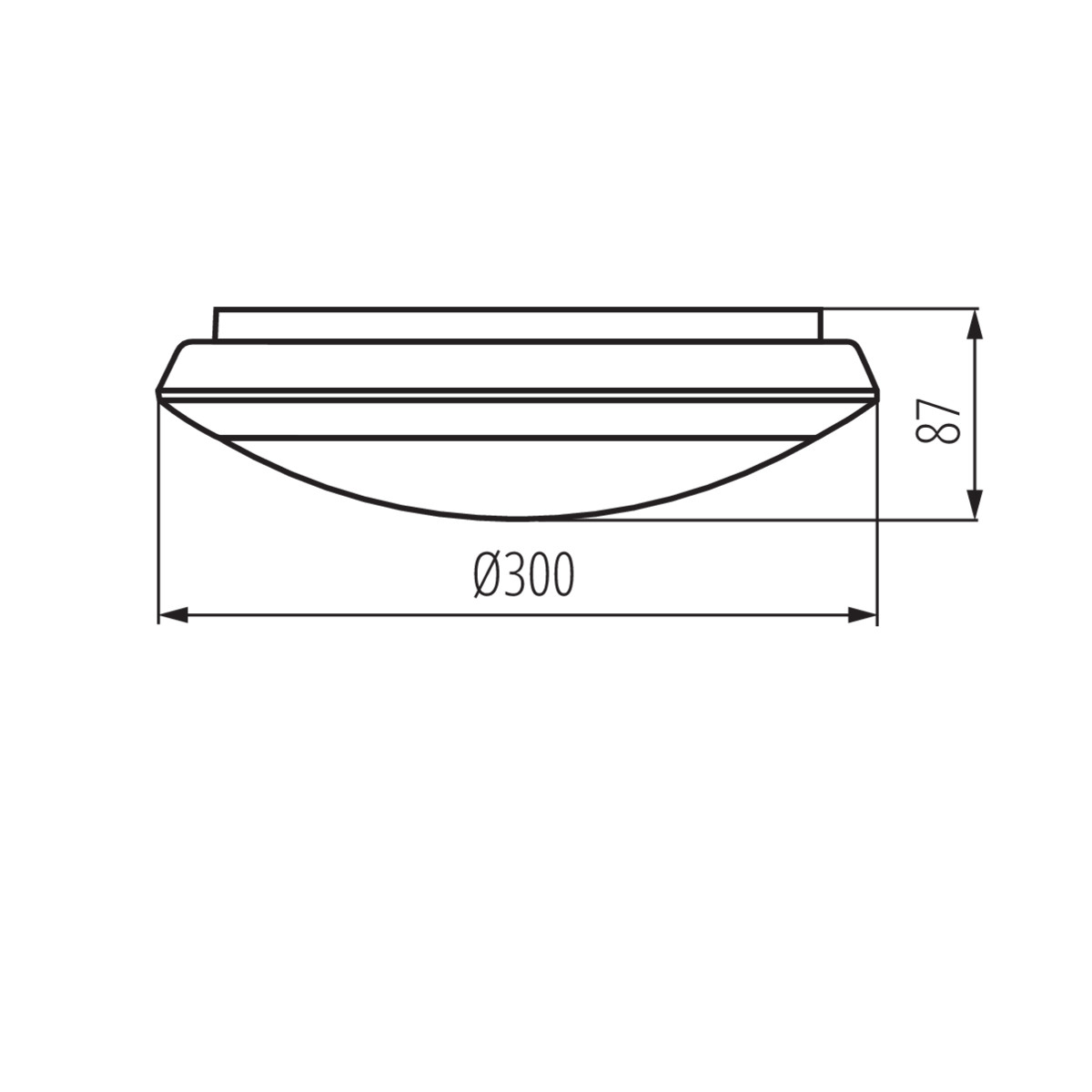 Dibujo técnico de una estructura redonda con dimensiones, sobre fondo blanco.