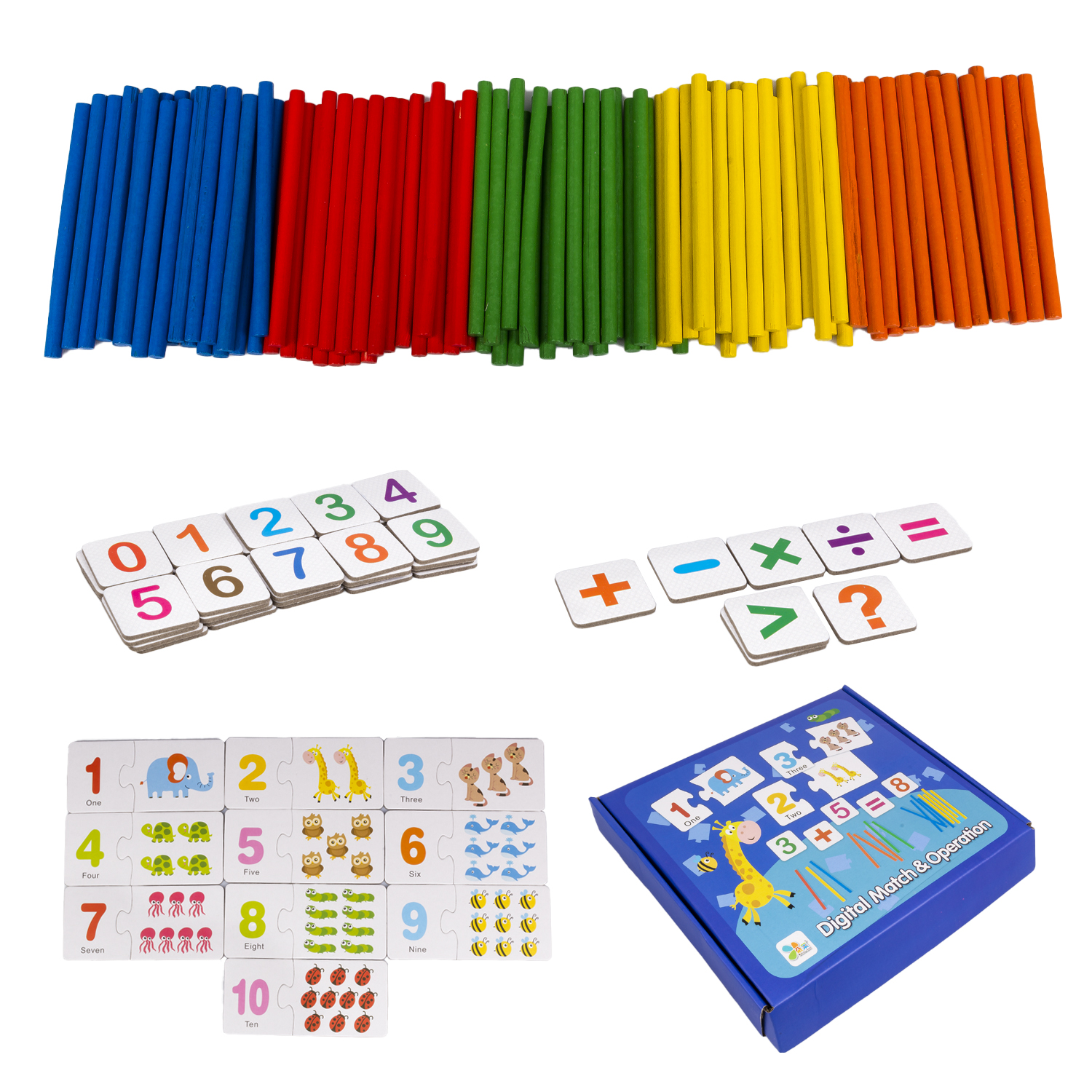 GIOCO EDUCATIVO DAM DMAG0145C32 - Gioco di Matematico, Numero di parti: 60, Materiale: Cartone