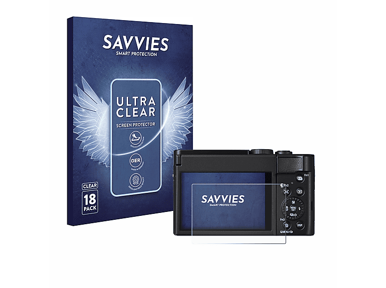 Savvies Displayschutzfolie Für Panasonic Lumix DMC-TZ3 - 6 Stück, Ultraklar
