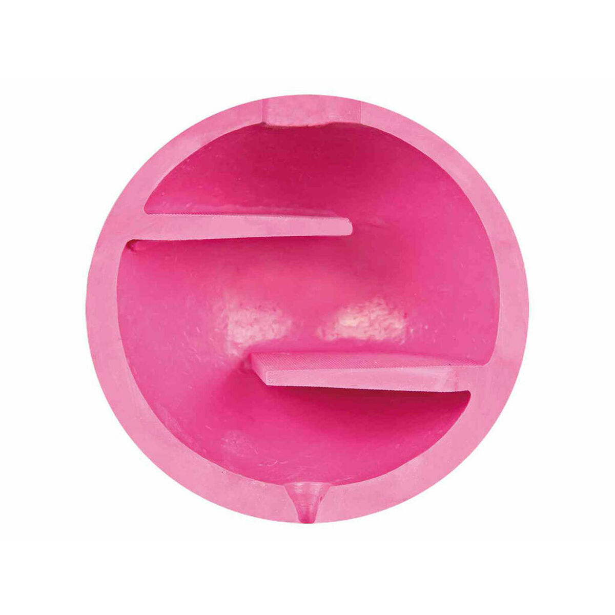 Contenitore di plastica rosa con due ripiani.