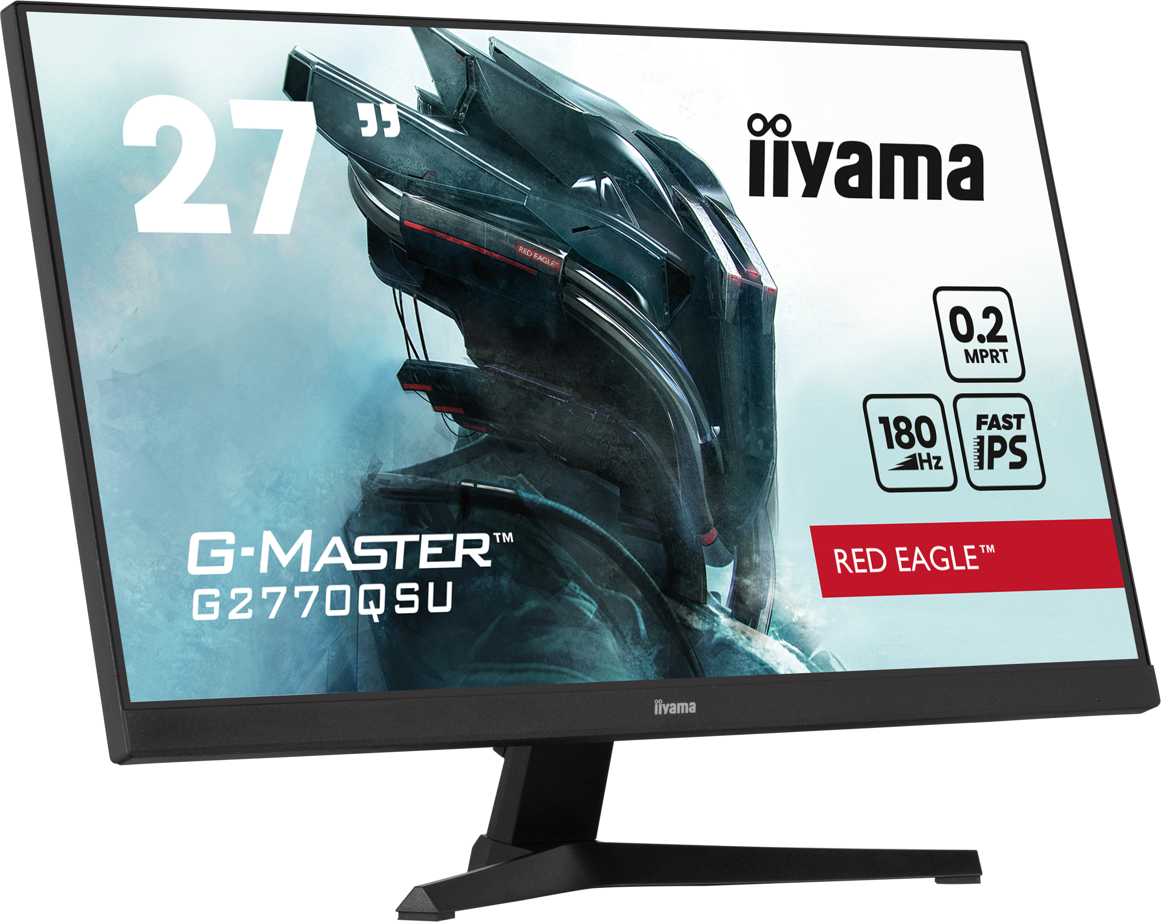 Monitor Iiyama G-MASTER. Muestra especificaciones de pantalla, incluyendo frecuencia.