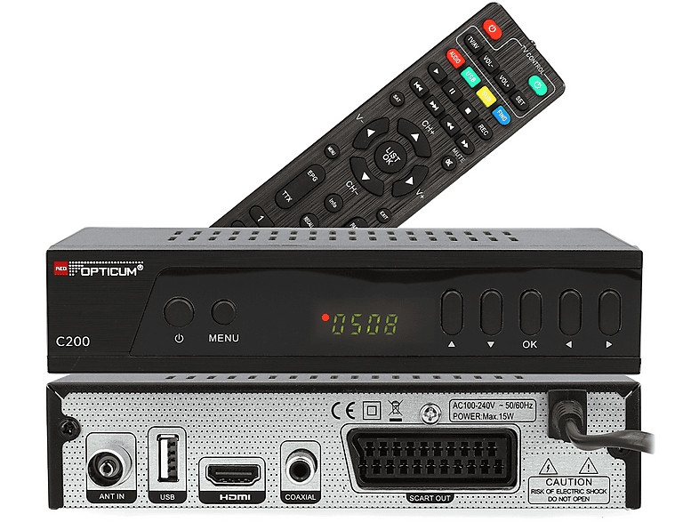 RED OPTICUM C200 HD Kabelreceiver Kabelreceiver (HDTV, DVB-C, DVB-C2 ...