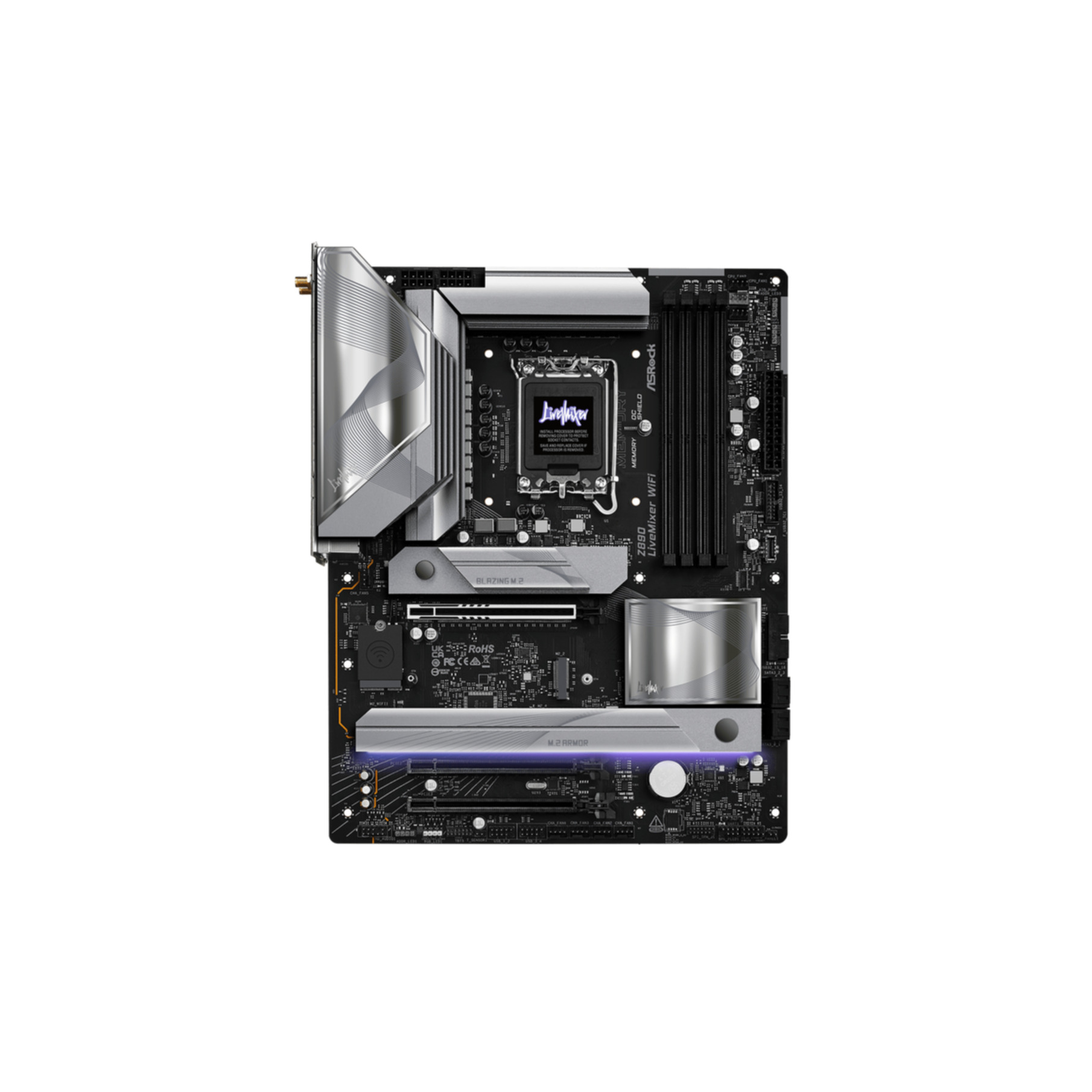 ASROCK Z890 LiveMixer Wi-Fi 9466Mhz(OC) M.2 1851p Intel Z890 DDR5 ATX Anakart