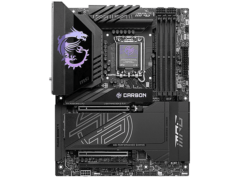 MSI MPG Z890 CARBON WIFI Mainboard Schwarz