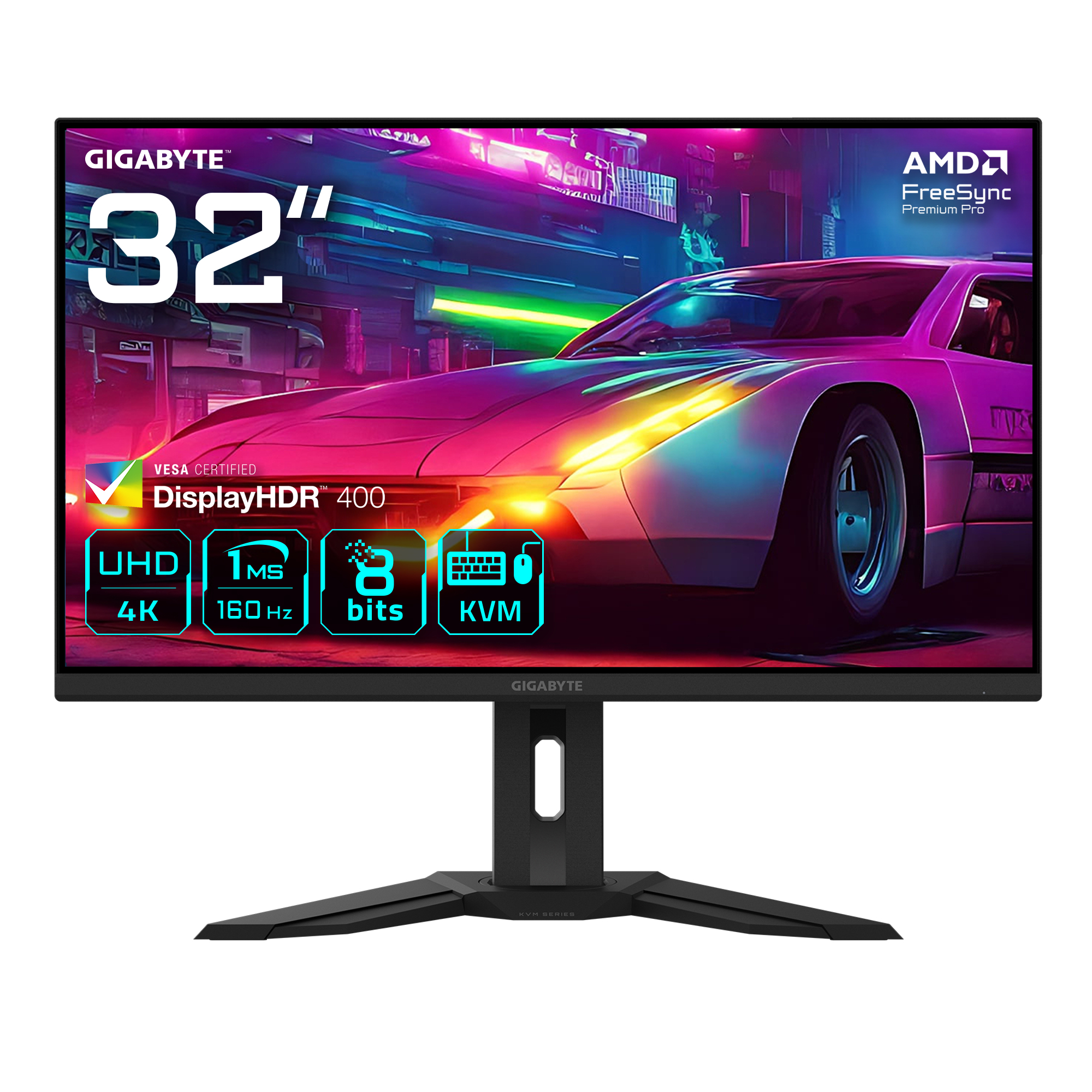 GIGABYTE M32UP 31,5 inç 4K UHD 1 ms 160 Hz Gaming Monitör Siyah