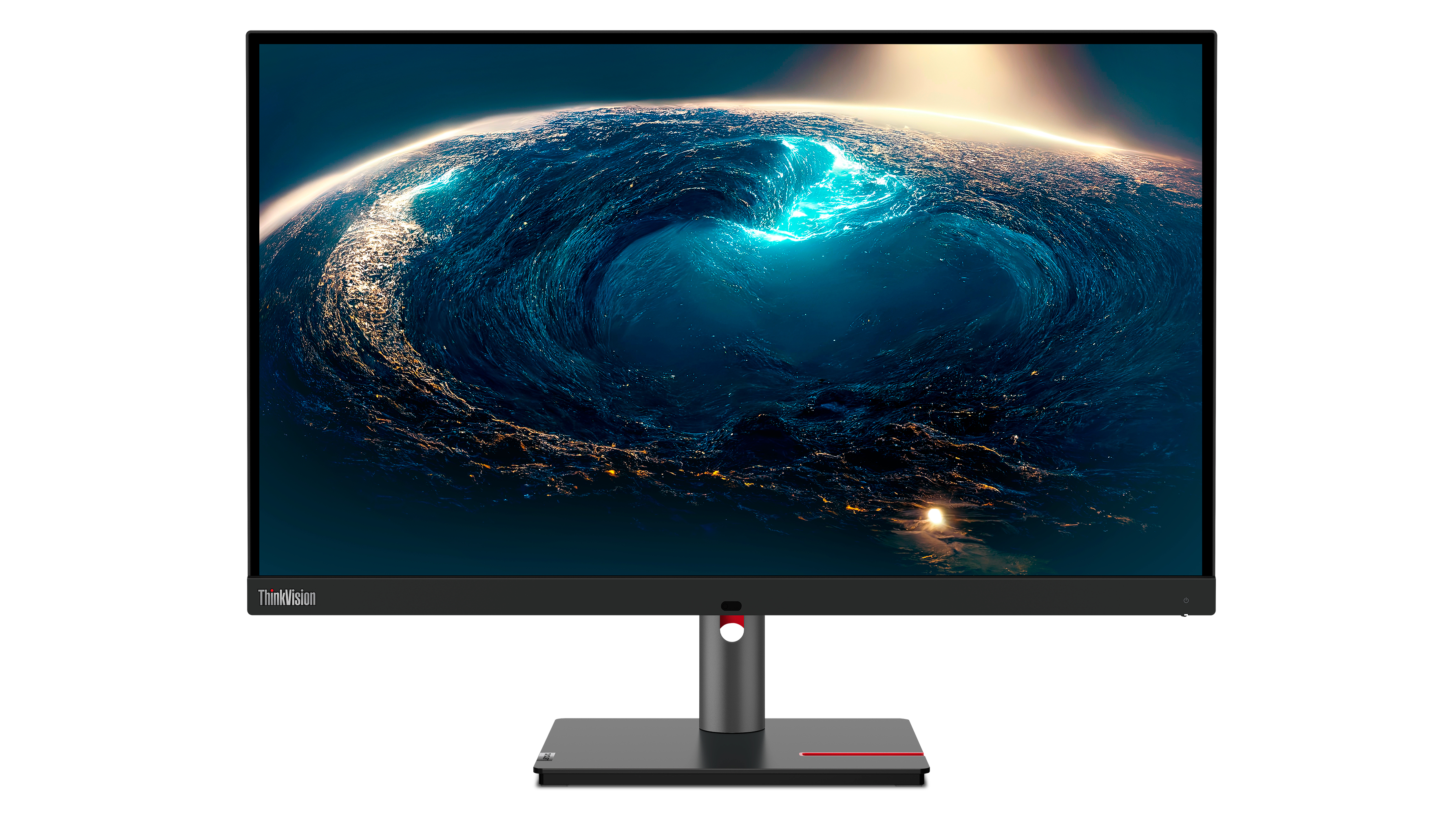 Monitor komputera z czarną ramką wyświetlający zdjęcie matki i dziecka.