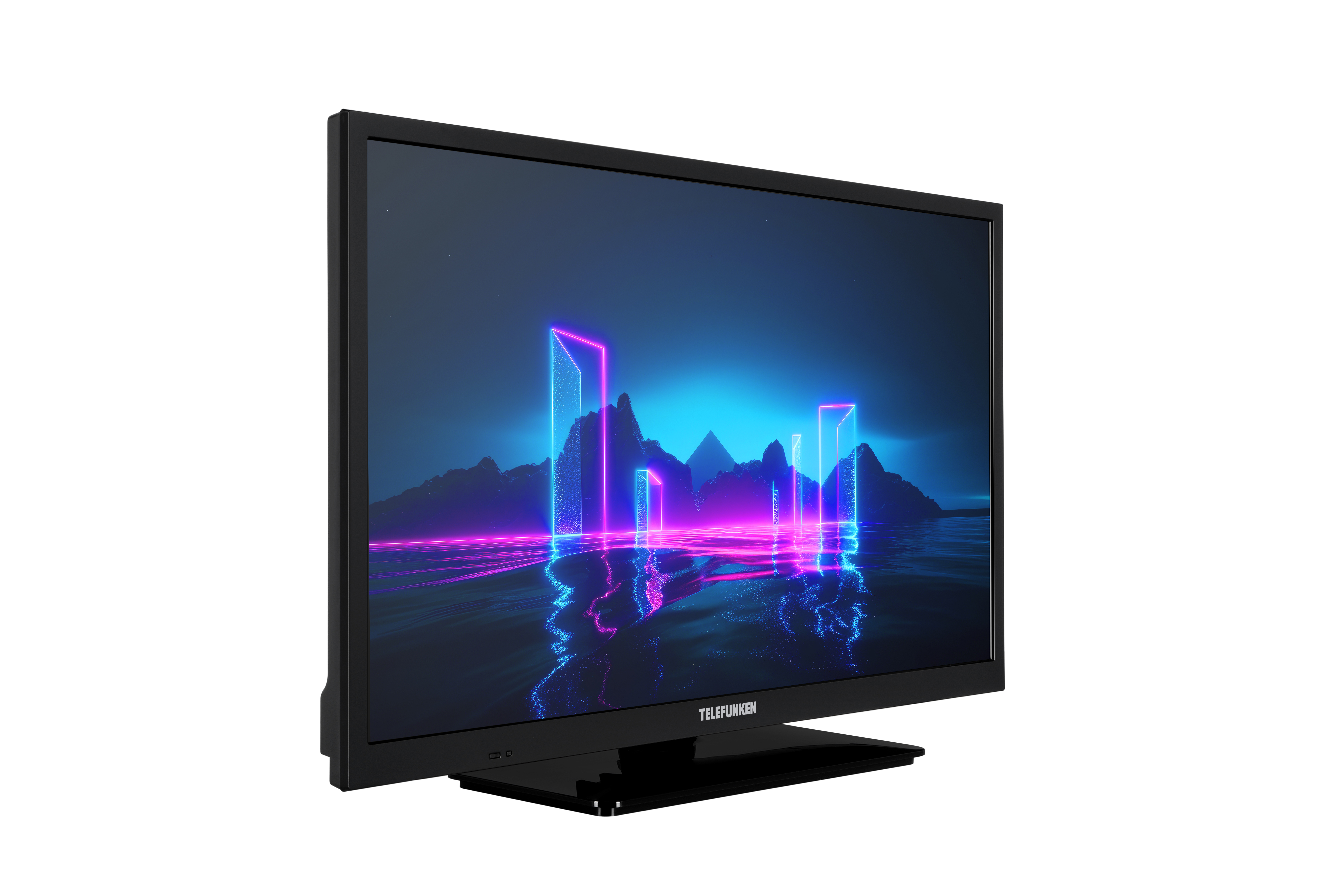 Un televisor que muestra una imagen colorida.