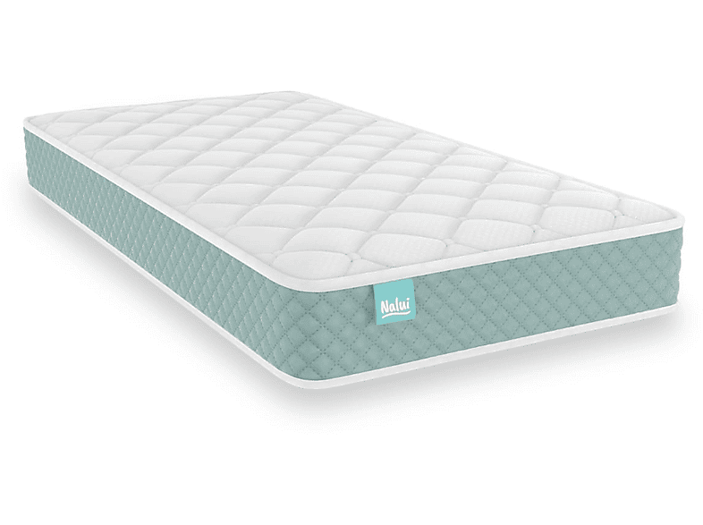 Matelas Bébé Berceau 120 X 60 Cm Nalui - Noyau Mousse Adapt Foam, Tissu Aloe Vera - Côtés 3D Respirants - Hypoallergénique, Réversible - Fabriqué En Espagne