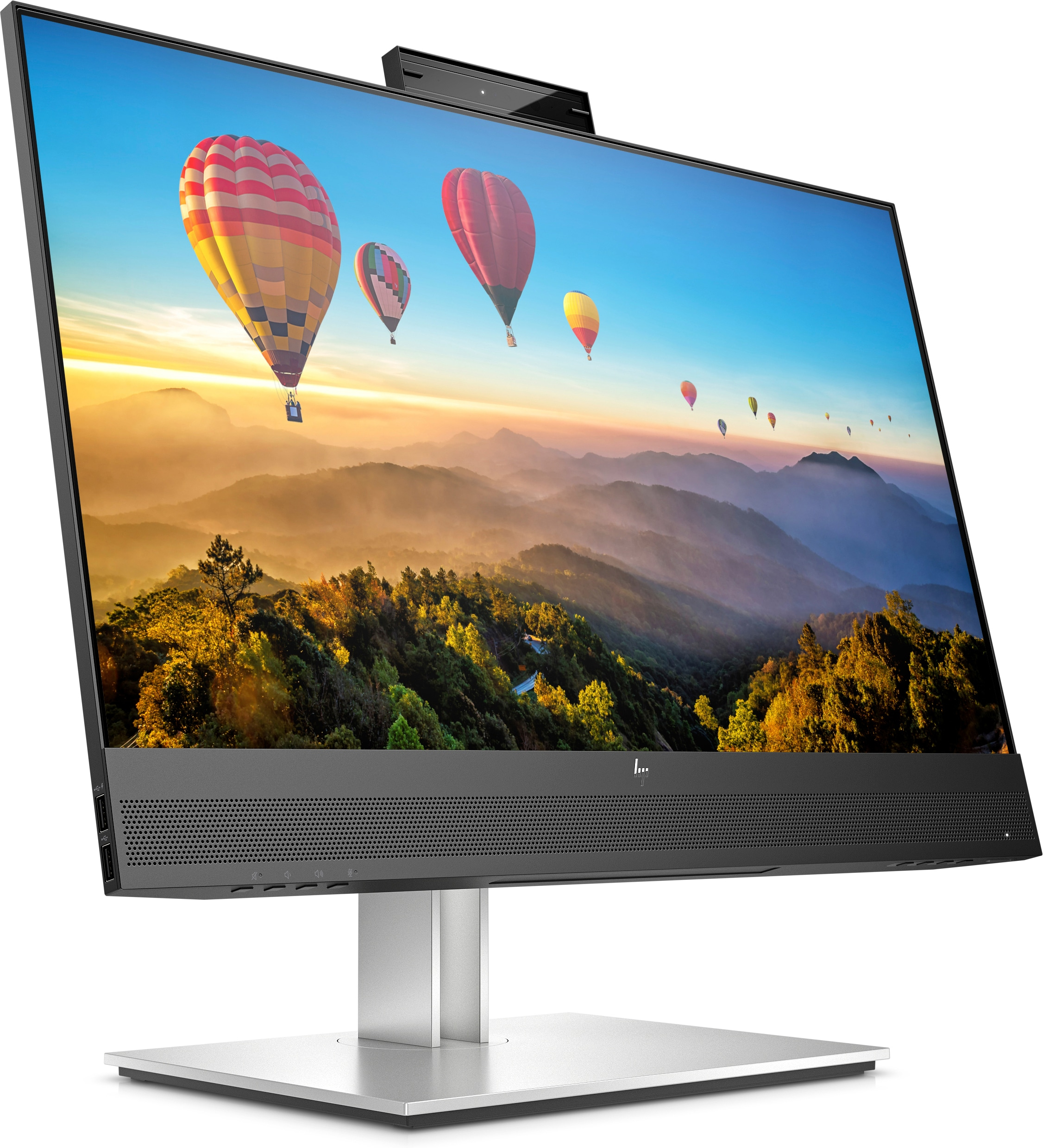 Monitor komputera z wieloma portami z tyłu.