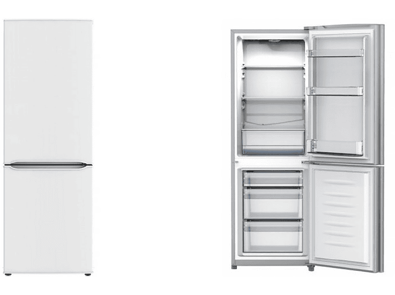 PKM KG218.4A++ Kühlgefrierkombination (E, 195 kWh, 1430 mm hoch, Weiß)
