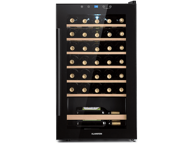 KLARSTEIN Barossa 32 Uno Weinkühlschrank (EEK G, Schwarz)