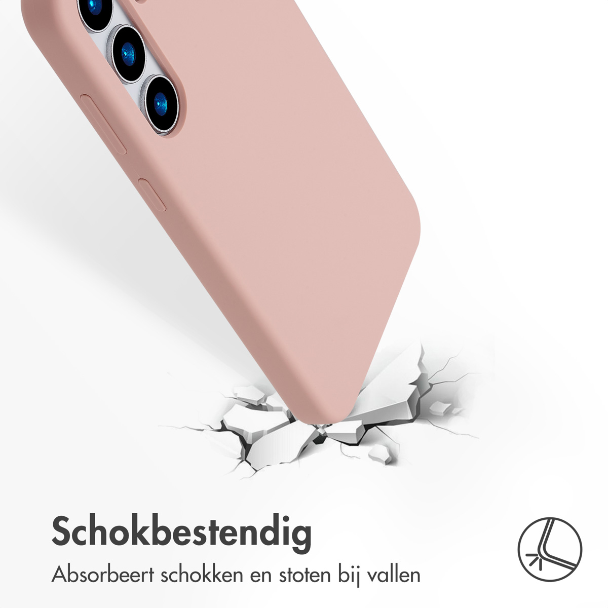 ACCEZZ Protettiva SH00079750 Custodia per Samsung Galaxy S25 Plus, Rosa