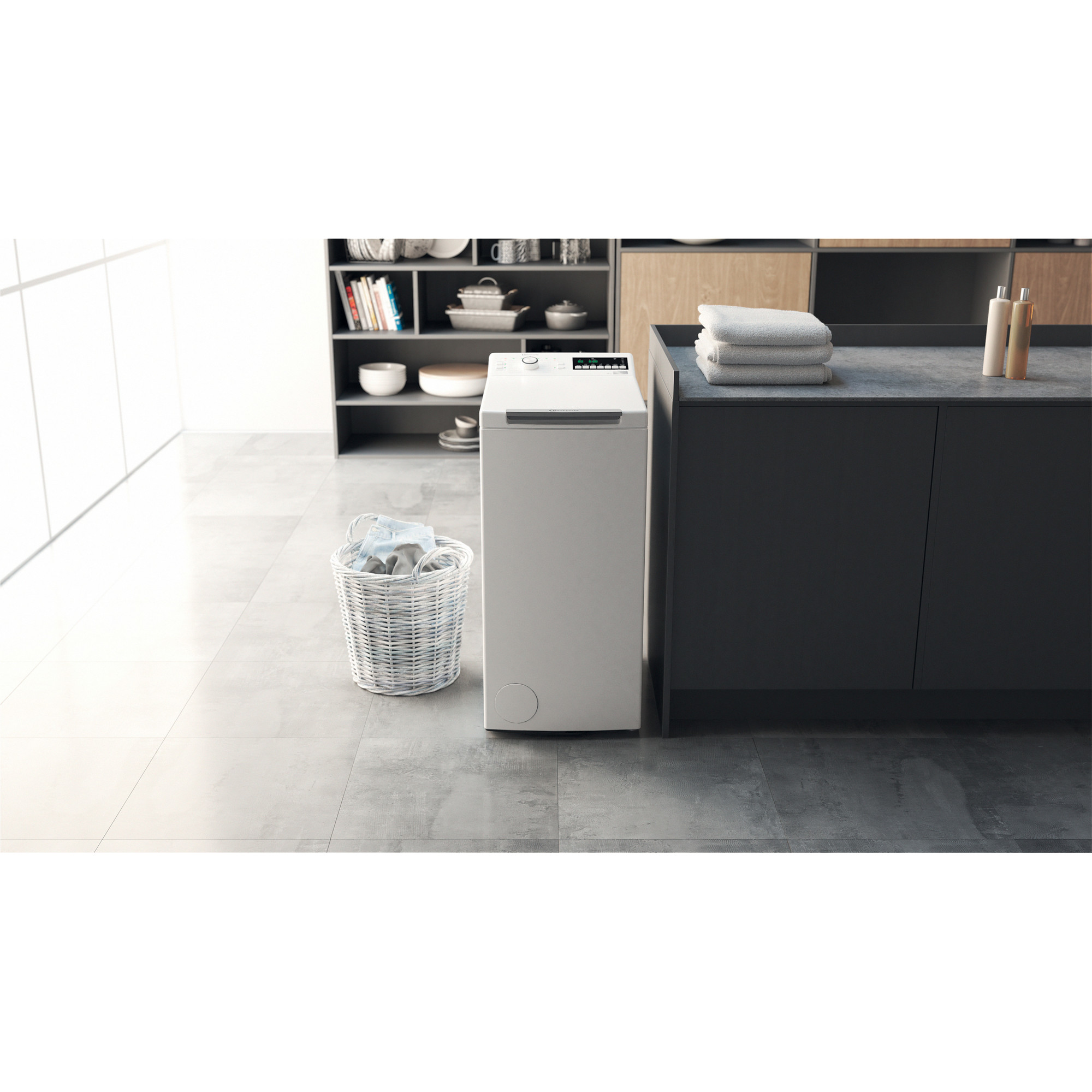 Energielabel für eine Waschmaschine mit Informationen zur Energieeffizienz.