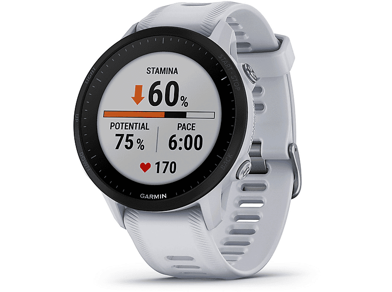 GARMIN Forerunner 955, Smartwatch, Universalgröße, Weiß