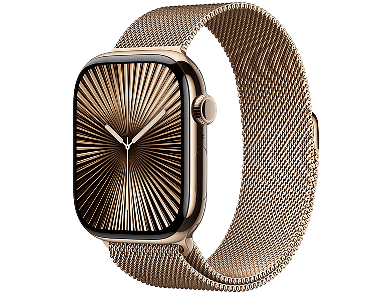 APPLE S10 CEL 46 GOLDTITAN GOLDMIL ML Smartwatch Titan Milanaise, 150 - 200 mm, Gold