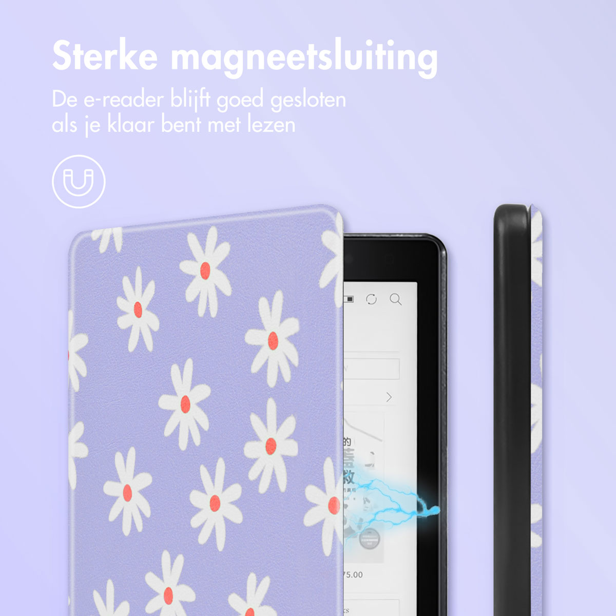 Een geel en wit raamreinigingsgereedschap.