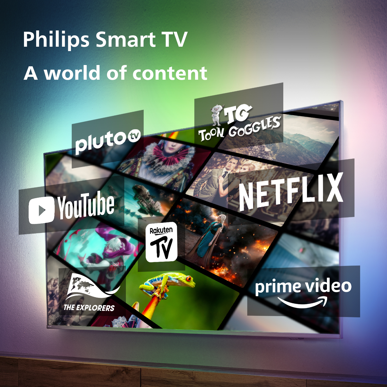 Etiqueta energética que muestra la clase energética y HDR para un televisor.