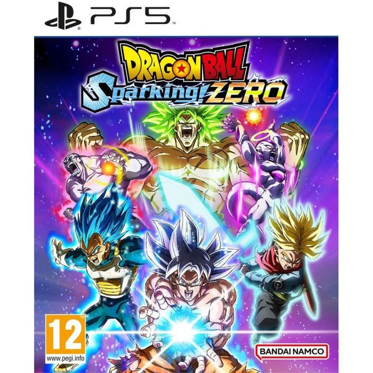 Copertina del gioco Dragon Ball Sparking! Zero. Presenta diversi personaggi anime.