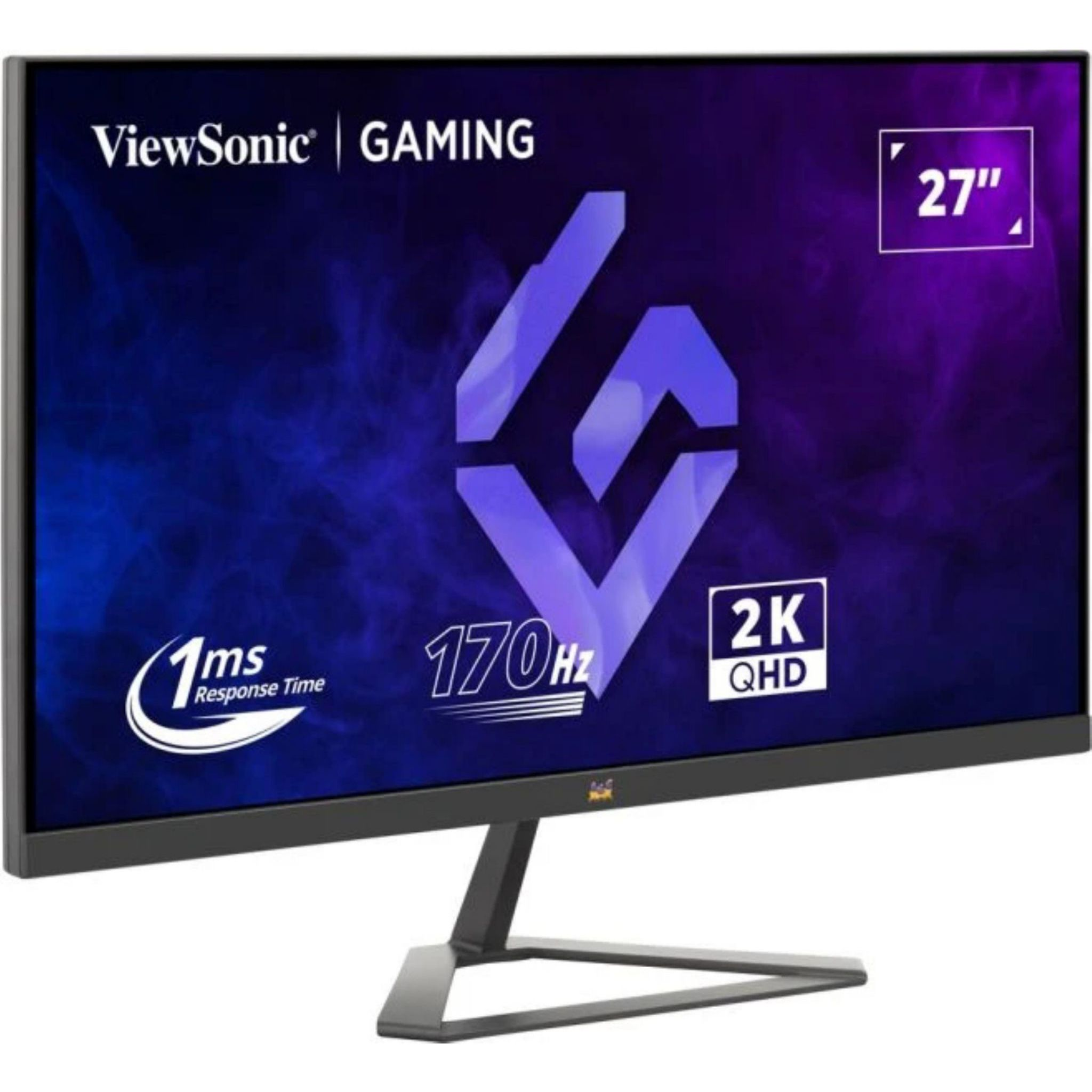 Monitor gamingowy ViewSonic, 27", z czasem reakcji 1ms, 170Hz i rozdzielczością 2K QHD.