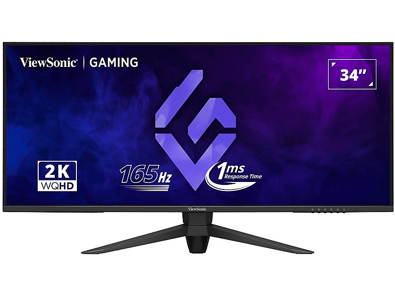 VIEWSONIC VX3480-2K-PRO 86,4 cm (34 Zoll) Gaming-Monitor 34 Zoll UFHD Displays & Projektoren <gt/> TFTs <gt/> 32" (1 ms Reaktionszeit , 165 Hz , 165 Hz nativ)