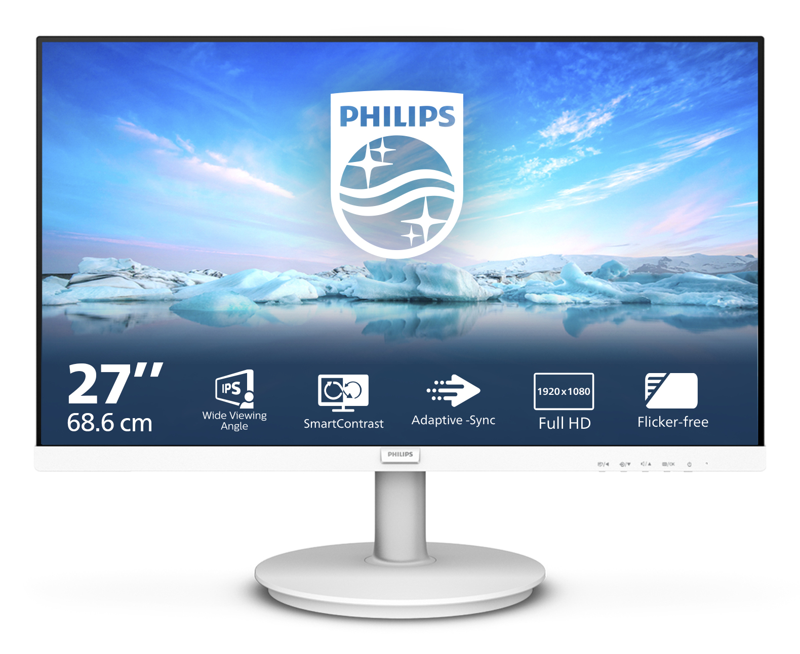 PHILIPS 271V8AW/01 27 inç Full-HD 4 ms 75 Hz Monitör Beyaz