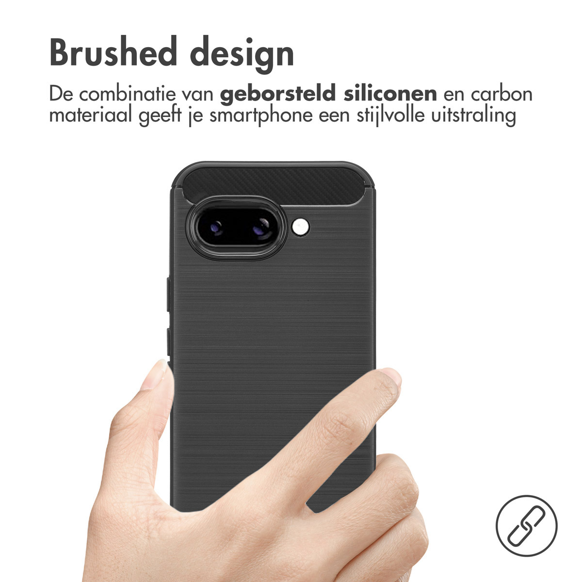 IMOSHION Coque arrière compatible avec Google Pixel 9a Étui de Téléphone voor Google Google Pixel 9a Noir