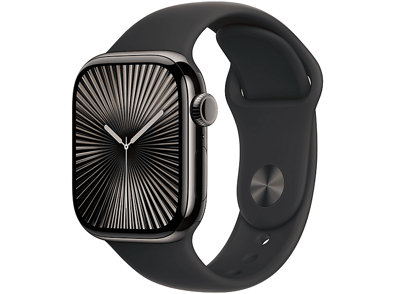 APPLE S10 CEL 42 SLATETITAN BLACK ML Smartwatch Titan Fluorelastomer, 150 - 200 mm, Schiefer