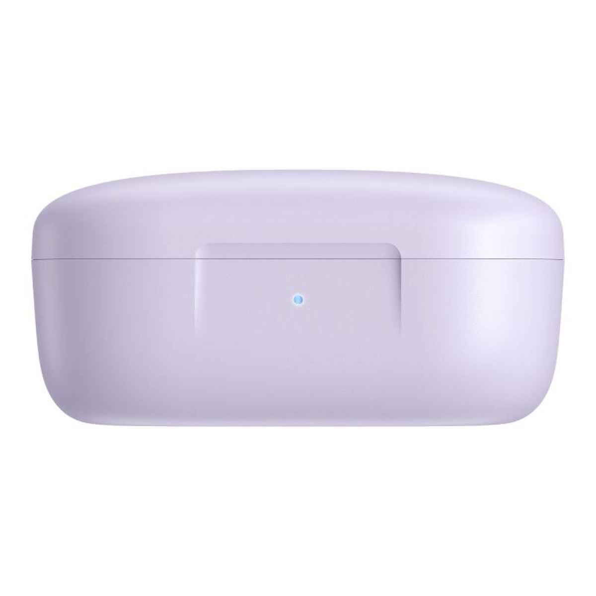 Jasnofioletowe etui na słuchawki. Etui jest zamknięte.