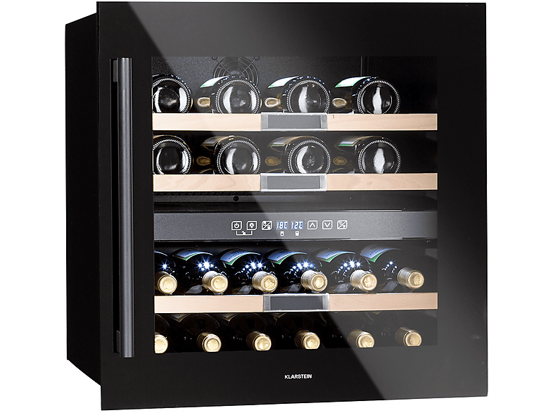 KLARSTEIN Vinsider 36 Onyx Edition Weinkühlschrank (EEK G, Schwarz)