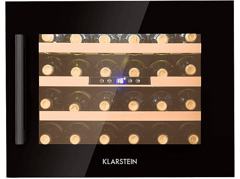KLARSTEIN Vinsider 24 bottle Uno Weinkühlschrank (EEK G, Schwarz)