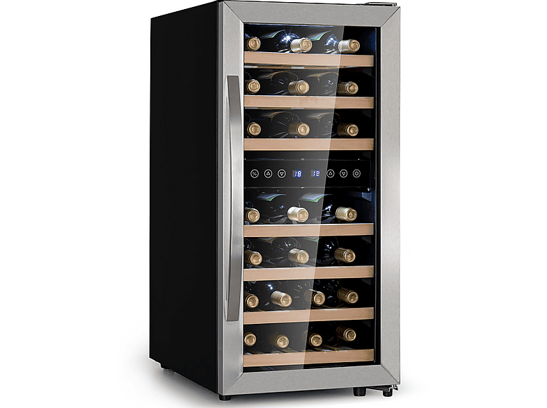 KLARSTEIN Vinamour Weinkühlschrank (EEK F, Edelstahl)