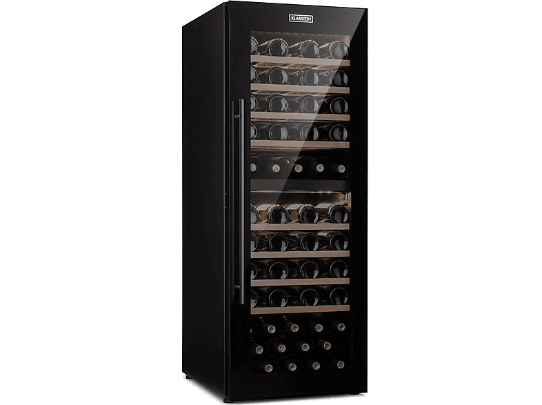 KLARSTEIN Barossa 77 Duo Weinkühlschrank (EEK G, Schwarz)