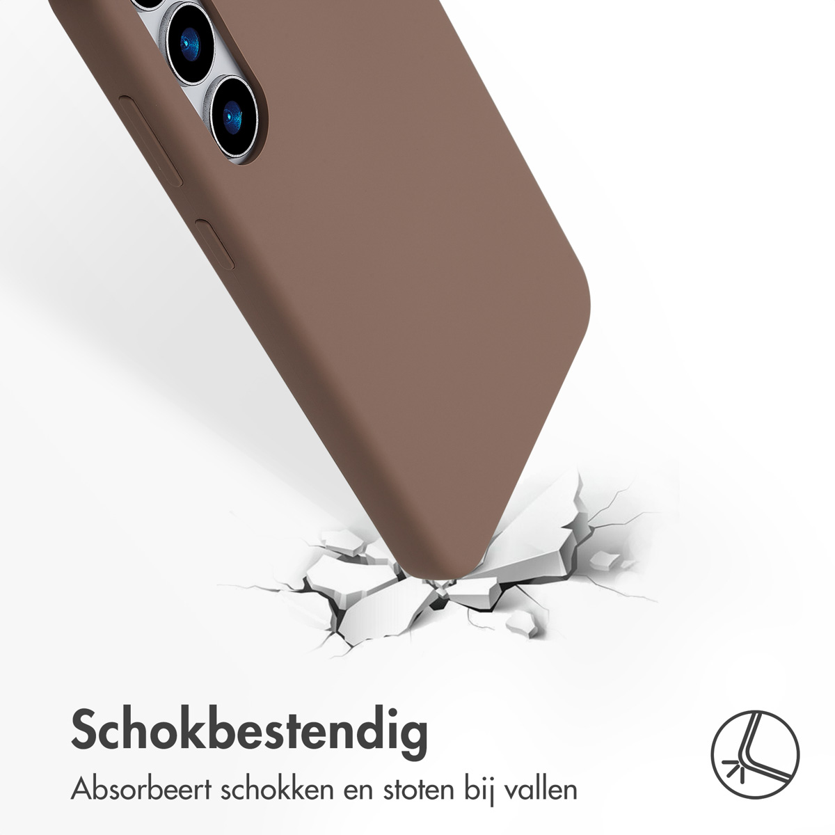 ACCEZZ Protettiva SH00080613 Custodia per Samsung Smartphone, Marrone chiaro