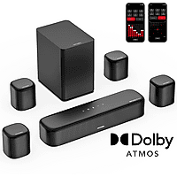 MediaMarkt ULTIMEA Aura A60 - 7.1 Soundbar met Dolby Atmos en subwoofer, APP Bediening Soundbar Zwart aanbieding