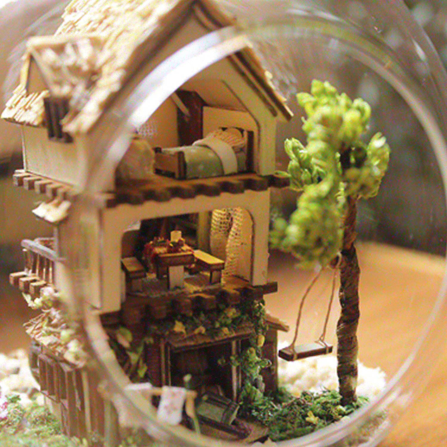 COSTRUZIONI DAM DMAL0157C91 - Kit Miniatura Casa Terrario 3D in Plastica per Bambini dai 6 anni