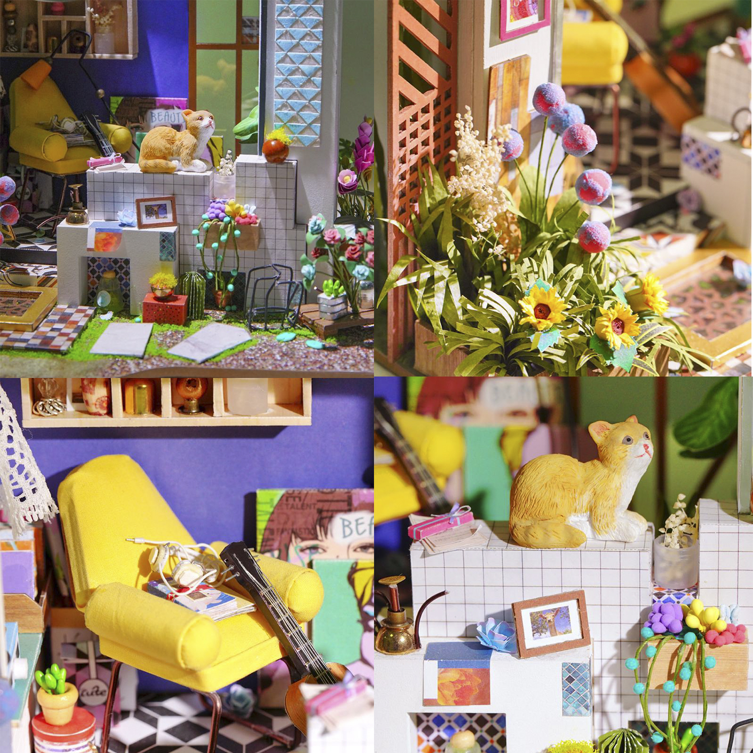 COSTRUZIONI DAM DMAK0545C91 - Kit Casa in Miniatura 165 Pezzi in Legno per Bambini dai 6 Anni