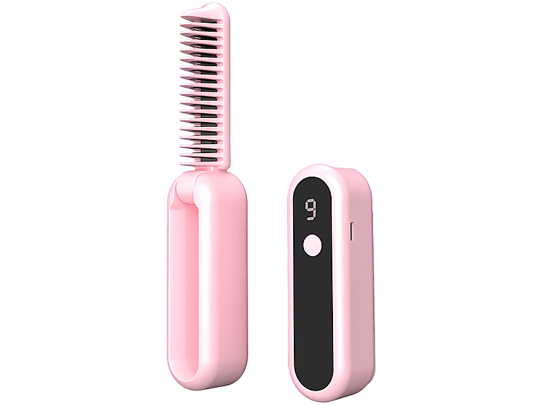2er-Set Haarglättungskämme – V-förmiger Kamm Mit Festem Griff, Ideal Für Verknotetes Haar & Glatte Strähnen (rosa)