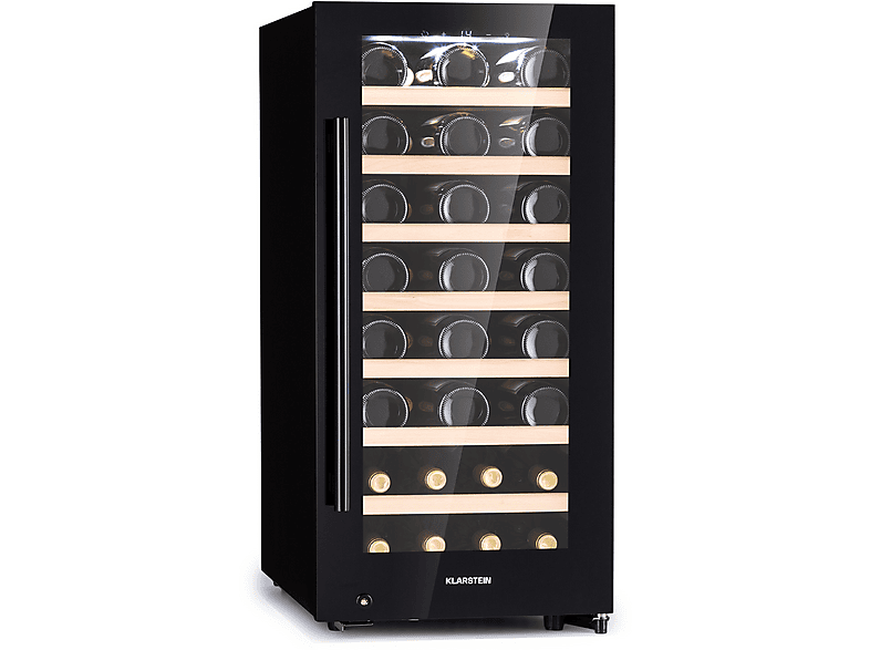 KLARSTEIN Barossa 38 Uno Weinkühlschrank (EEK F, Schwarz)