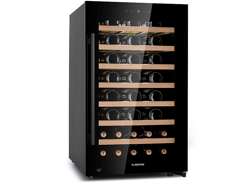 KLARSTEIN Barossa 50 Uno Weinkühlschrank (EEK G, Schwarz)